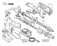 Bosch 0 601 937 7A1 Gsb 9,6 Ves-2 Cordless Impact Drill 9.6 V / Eu Spare Parts